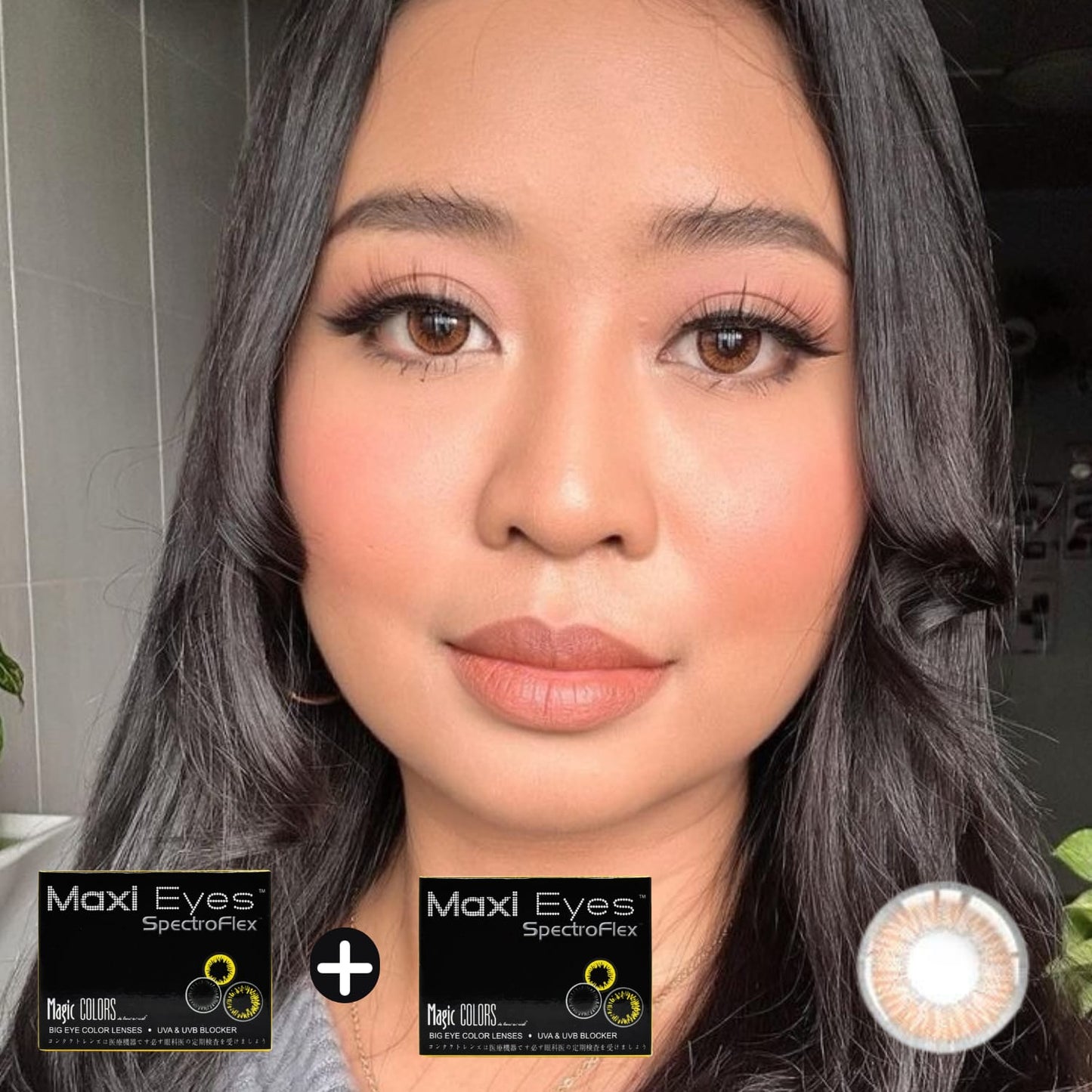 1-1 Maxi Eyes COLORS Series Brown Monthly